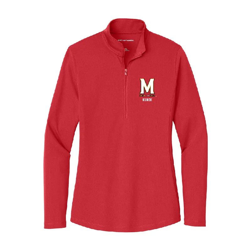 Maryland - NCAA Women's Basketball : Allie Kubek - Women's Lightweight Quarter Zip Jacket