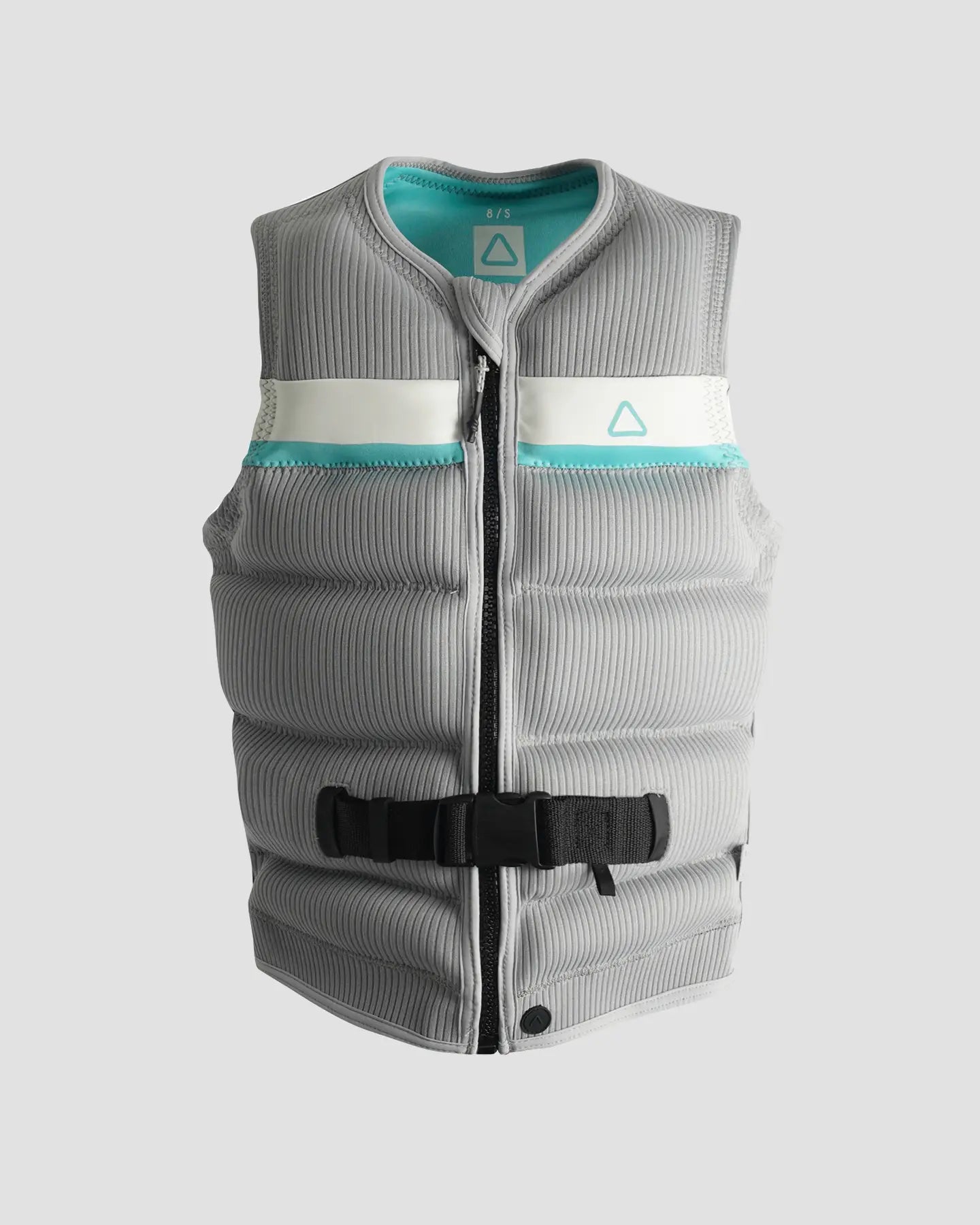 Follow Signal Ladies Life Jacket - Ice/Grey Front Pockets Side Pockets Patch Pockets