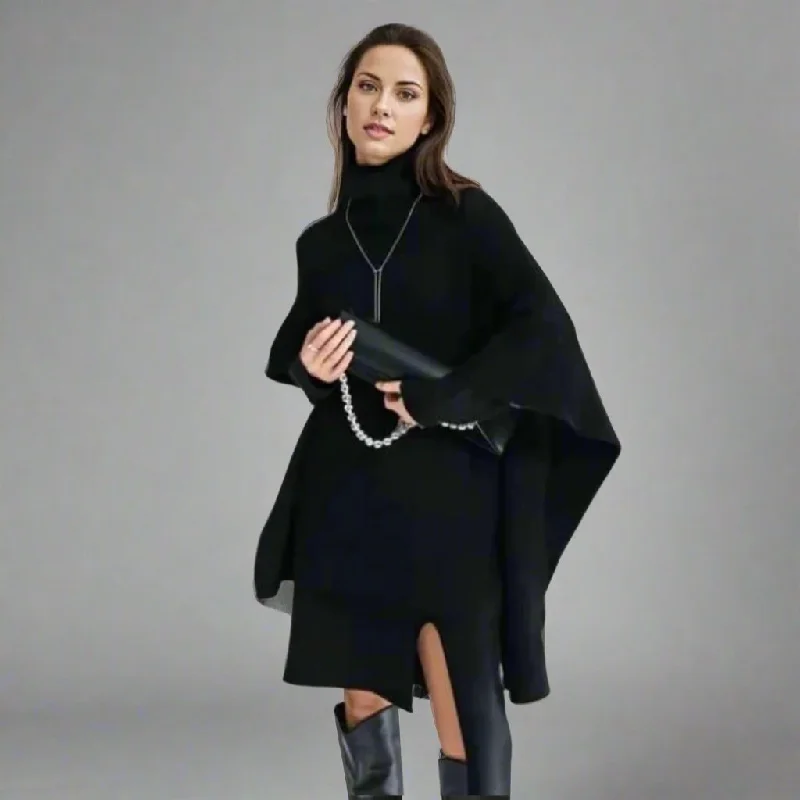 Jazz Up Two Piece Knitted Black Pullover Dress Tight Sleeve Top