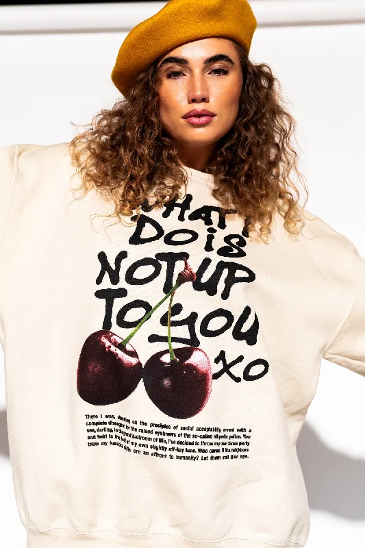 Not Up To You Oversized Pullover Kimono Neck Pullover
