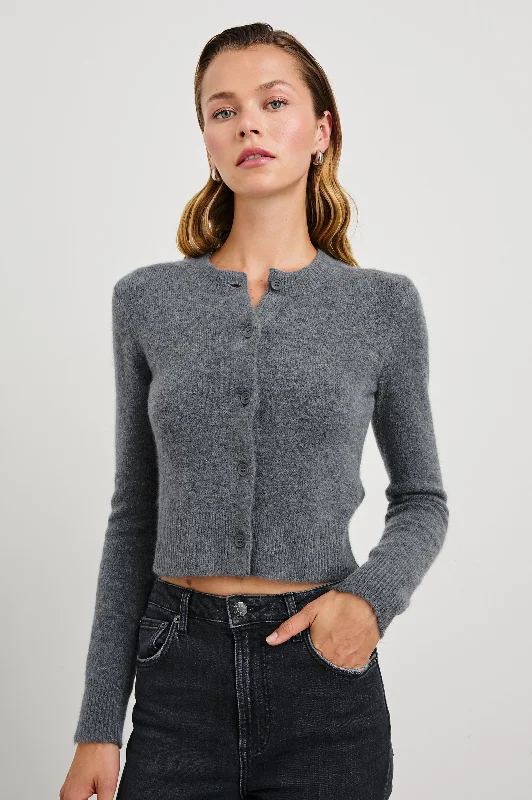 MATILDA SWEATER - CHARCOAL Fleece Sweater Nylon Polyester