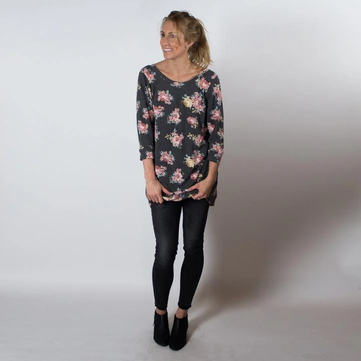 Primrose Pullover Sewing Pattern - Cali Faye Collection Scalloped Neck Pullover