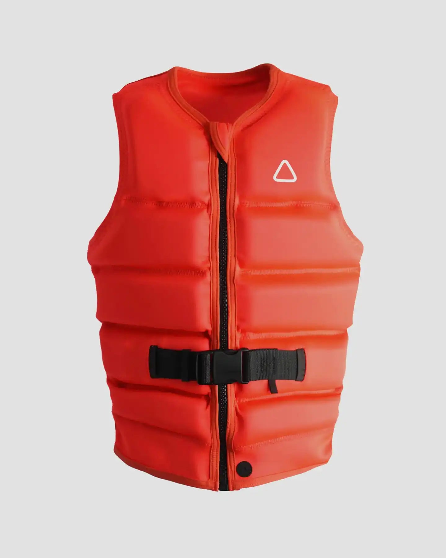 Follow Primary Ladies Life Jacket - Fluro Red Collared Jacket Crew Neck Jacket Turtle Neck Jacket