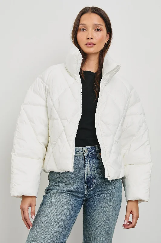 SUMMIT JACKET - IVORY Welt Pockets Slit Pockets Flap Pockets