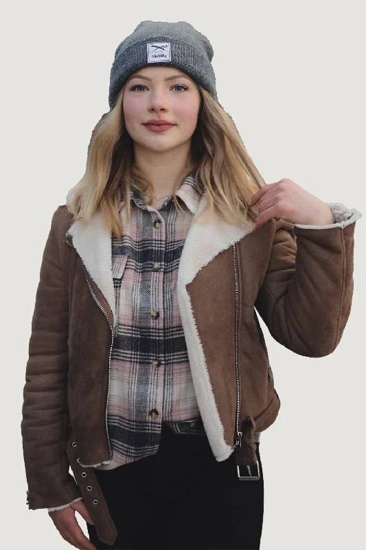 Biker Jacket Herringbone Jacket Houndstooth Jacket Plaid Jacket