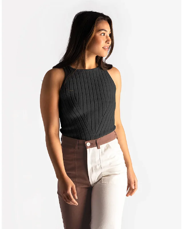 Knit Tank (Charcoal)