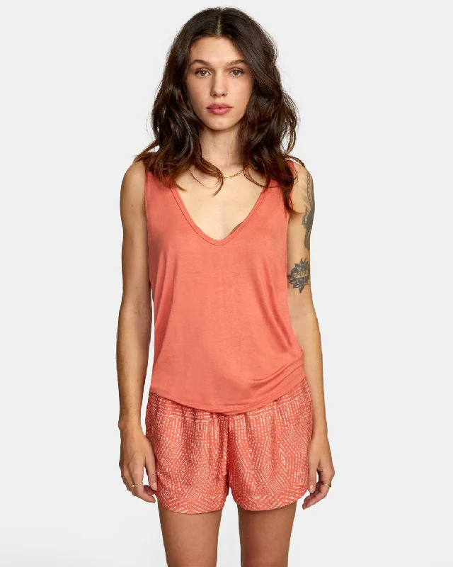 Mayday Tank Top - Peach flirty tank top