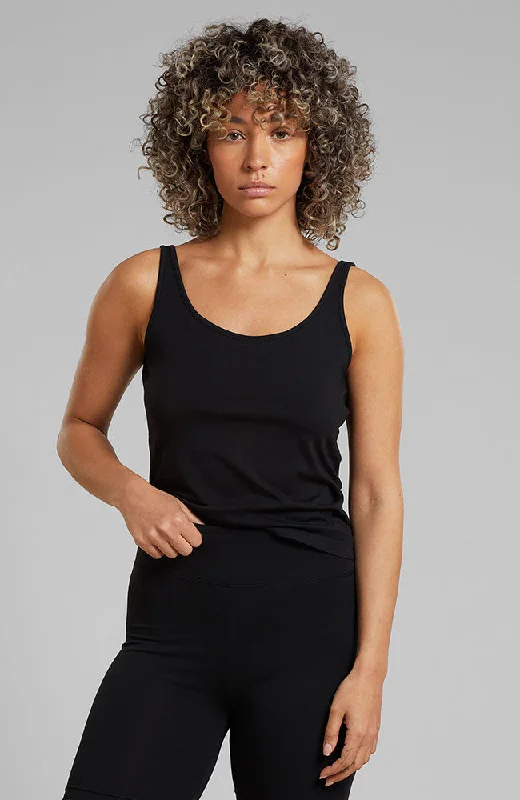 Tuna tanktop zwart crossback tank top