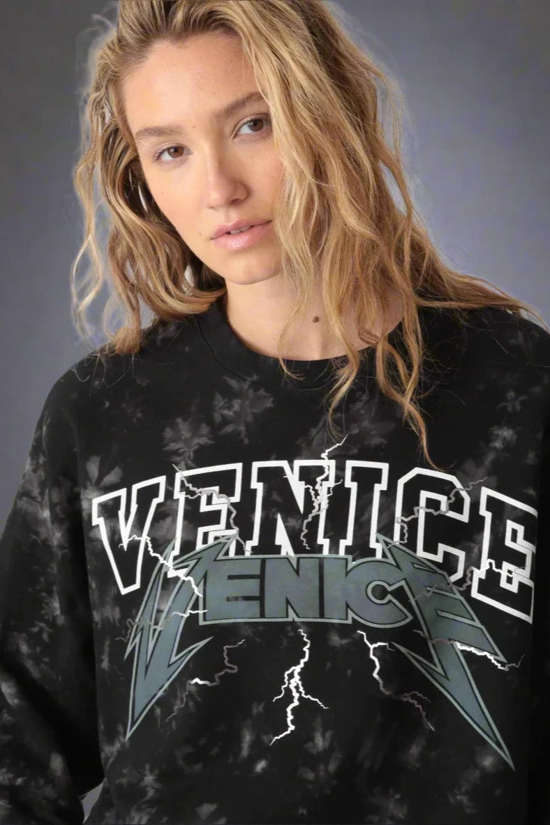 Electric & Rose Atlas Venice Sweater Solid Print Embellished