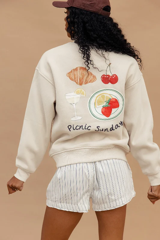 Tutti Fruity Pullover High Neck Pullover