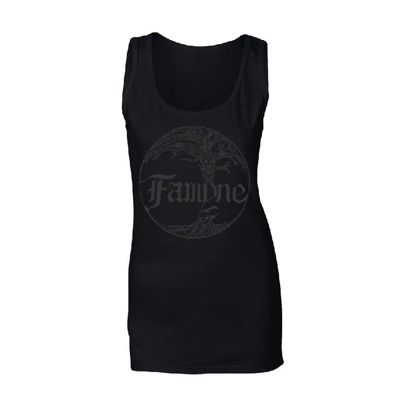 Famyne - Black Mass Women's Tank Top - Black slim fit tank