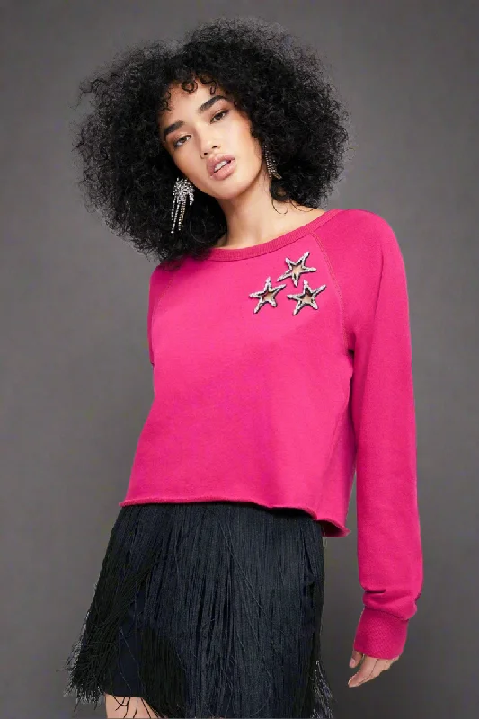 Wildfox Shine Bright World Tour Crop Sweater Long Sweater Short Sweater Cropped Sweater