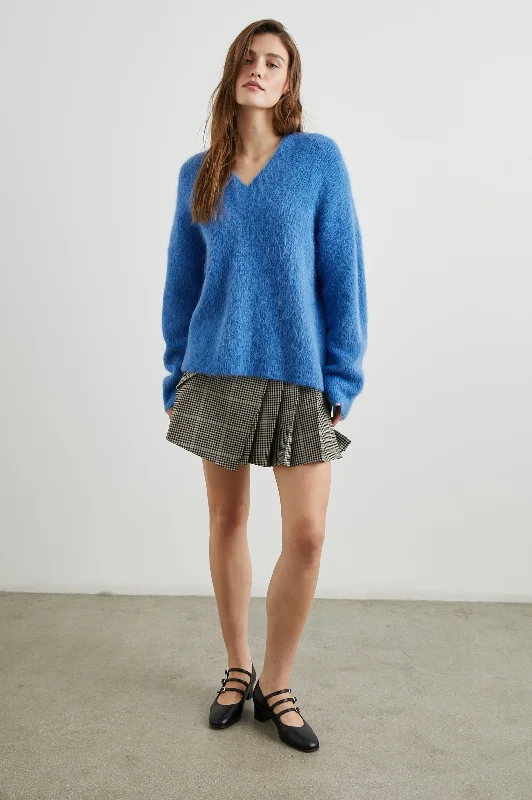JODIE SWEATER - COBALT Layered Multi-layer Single Layer