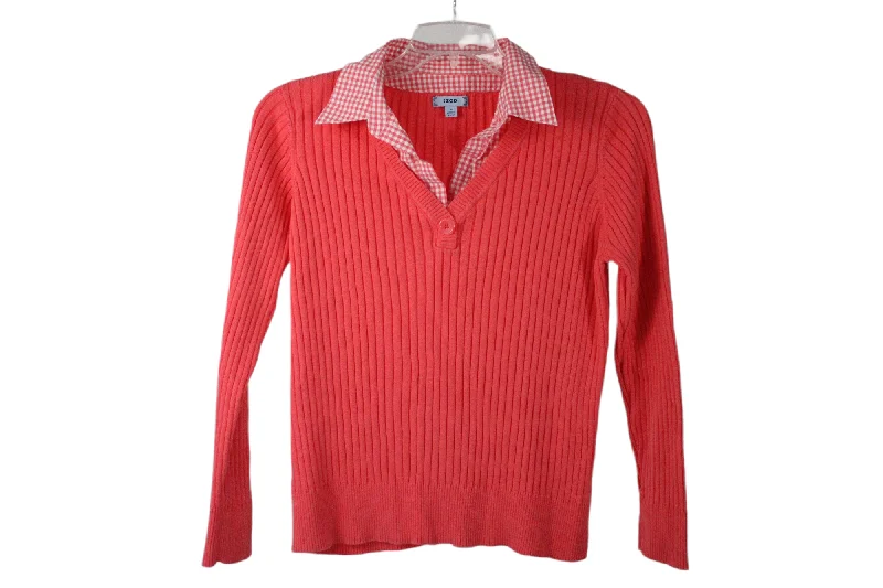 Izod Coral Knit Sweater | L Machine Wash Dry Clean Hand Wash