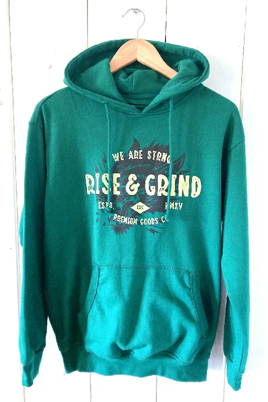 Rise & Grind Unisex Pullover Hoodie Zipper Front Cardigan