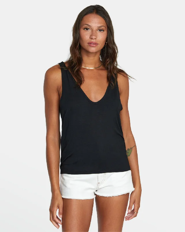Mayday Tank Top - True Black stylish tank top