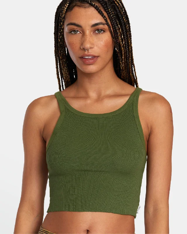 Slide Tank Top - Leaf fitness tank top