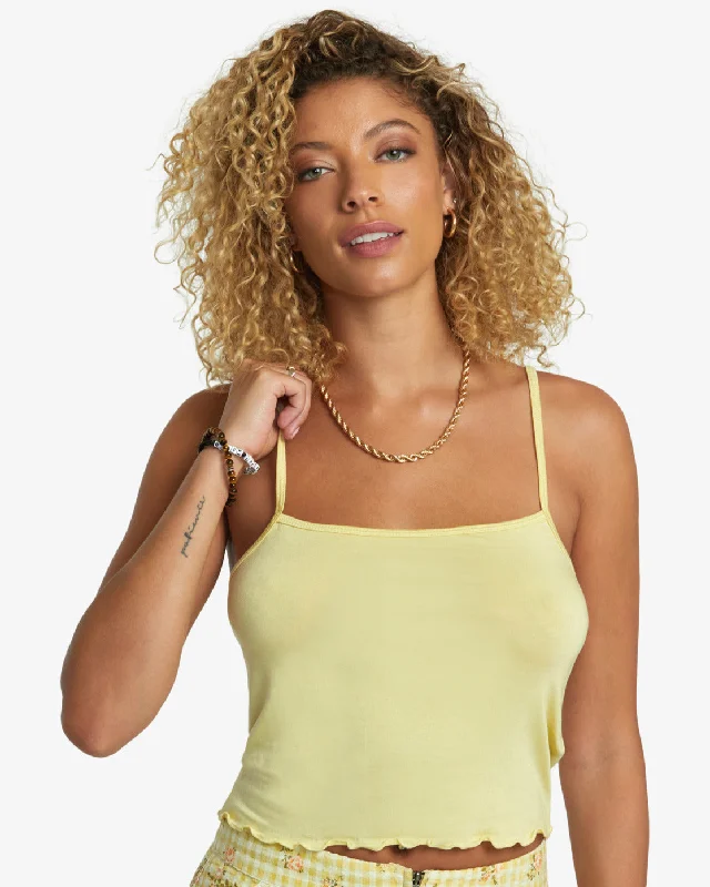 All That Tank Top - Golden cozy tank top