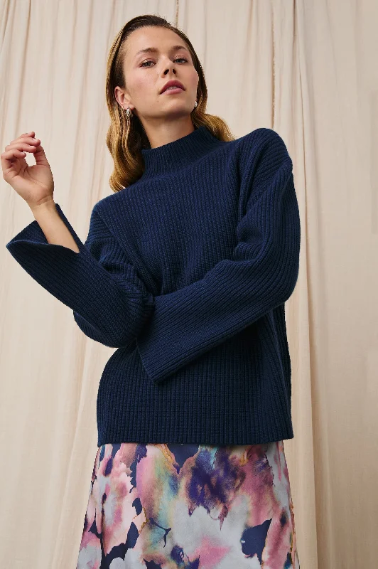 SANNA SWEATER - DARK SLATE Oversized Loose Flowy