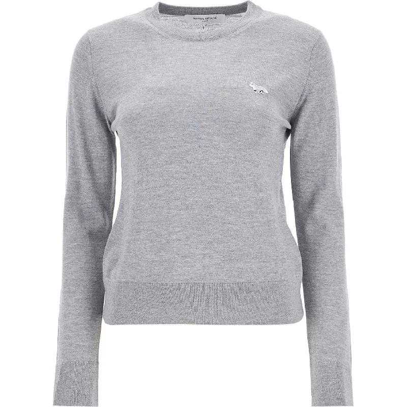 Maison Kitsune 'baby fox regular fit pullover Tight Sleeve Top