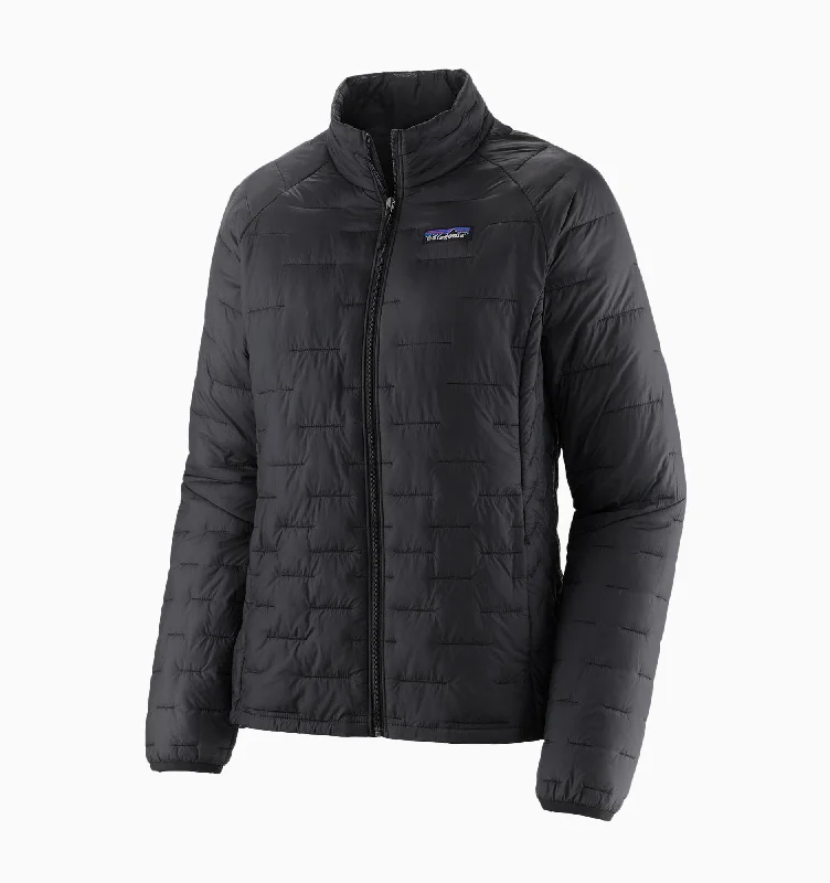 Patagonia Women's Micro Puff® Jacket Notch Collar Peter Pan Collar Cowl Neck