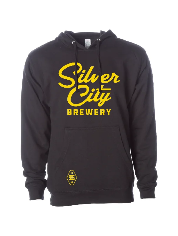 Silver City Brewery · Black Pullover Hoodie Long Sleeve Pullover