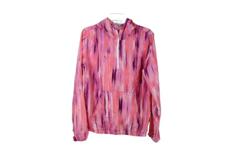 Forever 21 Pink Windbreaker Jacket | L Herringbone Jacket Houndstooth Jacket Plaid Jacket