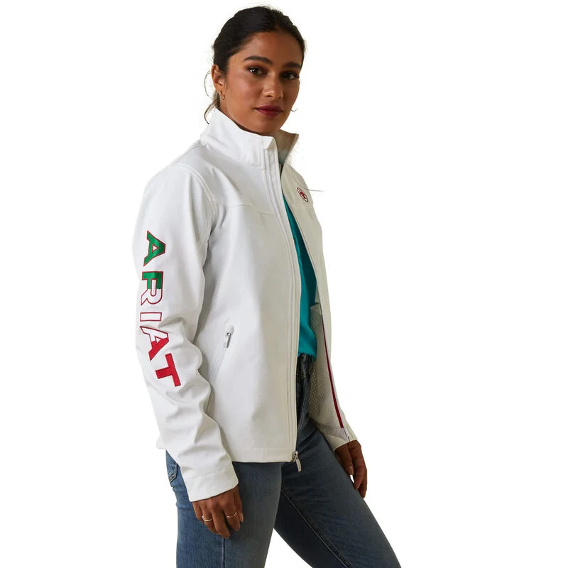 Ariat Classic Team Softshell White MEXICO Jacket Faux Fur Jacket Real Fur Jacket Shearling Jacket