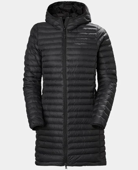Helly Hansen Womens Sirdal Long Insulated Jacket Snapped Jacket Toggled Jacket Drawstring Jacket