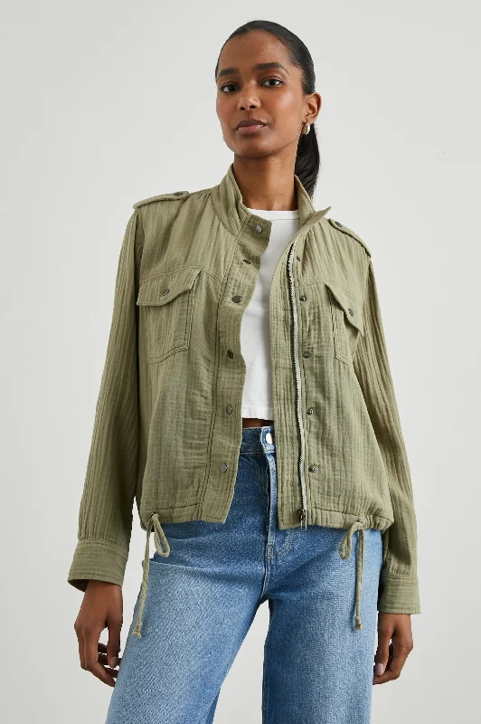 COLLINS JACKET - GAUZE MERMAID Bomber Jacket Anorak Windbreaker