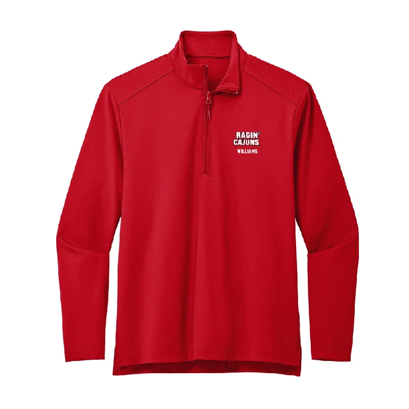 Louisiana - NCAA Women's Basketball : Brandi Williams - Premium Quarter Zip Jacket