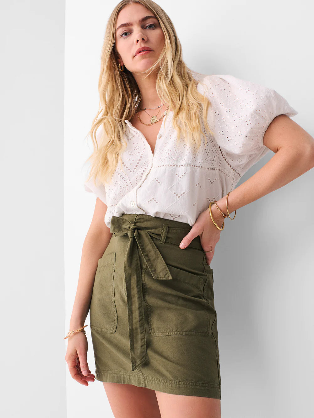 Palos Verdes Skirt- Military Green