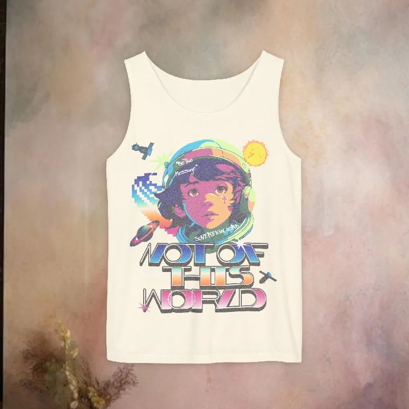 Not of This World Garment-Dyed Tank Top striped tank top