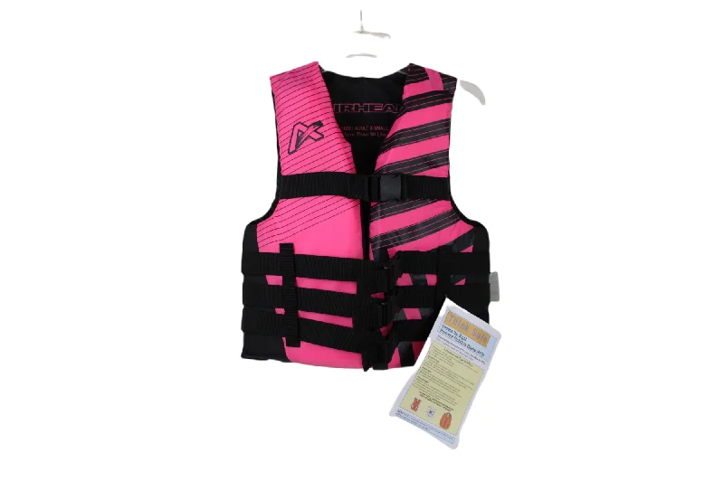 NEW Airhead Pink & Black Life Jacket | Adult XS Tailored Jacket Straight Jacket A-Line Jacket