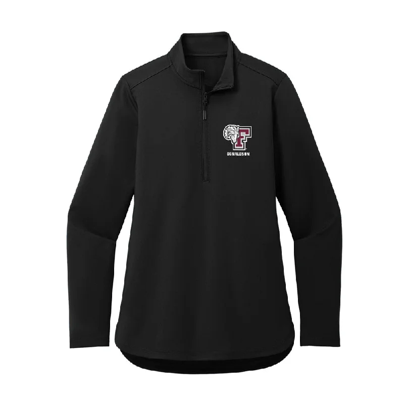 Fordham - NCAA Women's Basketball : Taylor Donaldson - Women's Premium Quarter Zip Jacket