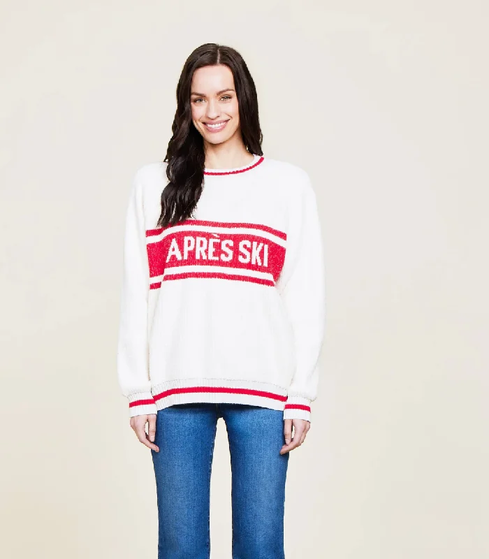 Cotton Apres Pullover Bateau Neck Pullover