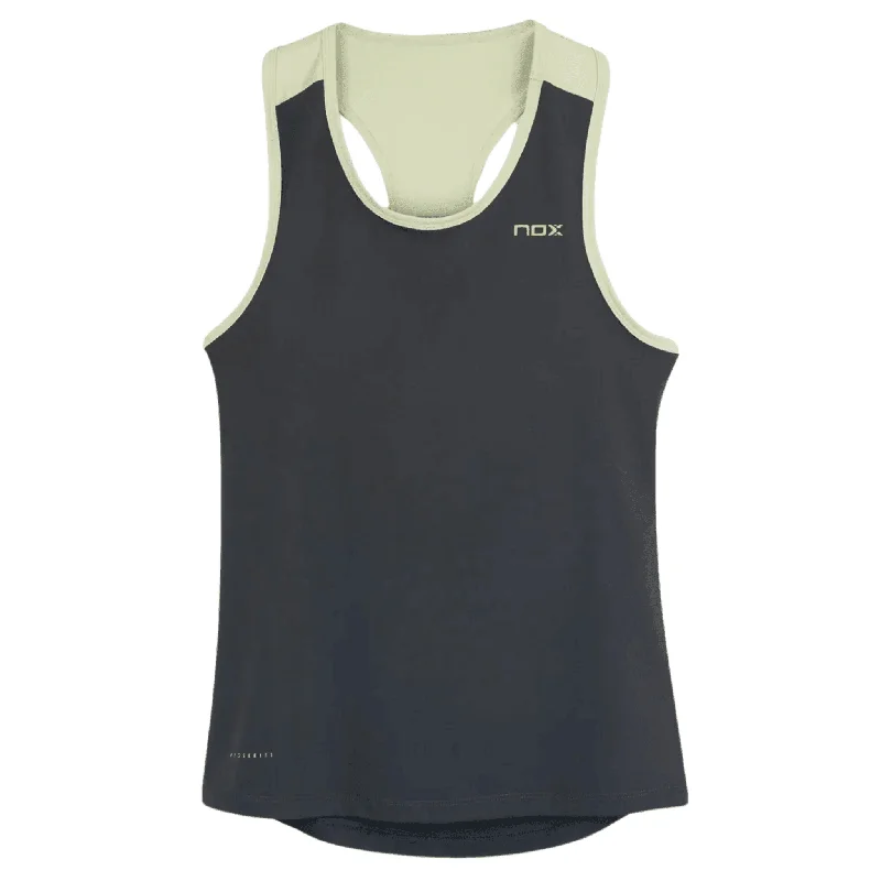 NOX Pro Charcoal Grey Women's Padel Tank Top bold tank top