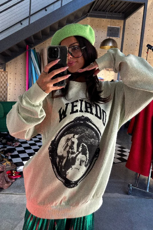 Mirror Mirror Weirdo Oversized Pullover Wide Sleeve Pullover