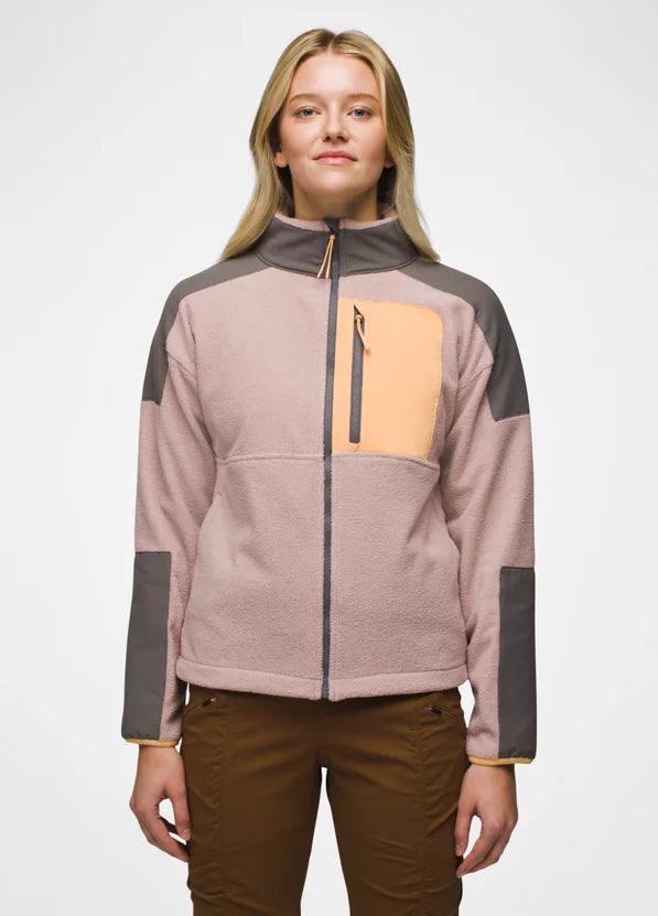 Prana Women's Peak Fleece Jacket Hooded Jacket Caped Jacket Shawl Collar Jacket