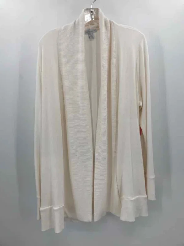 Pre-Owned Beyond Yoga Ivory Size Large Athletic Sweater