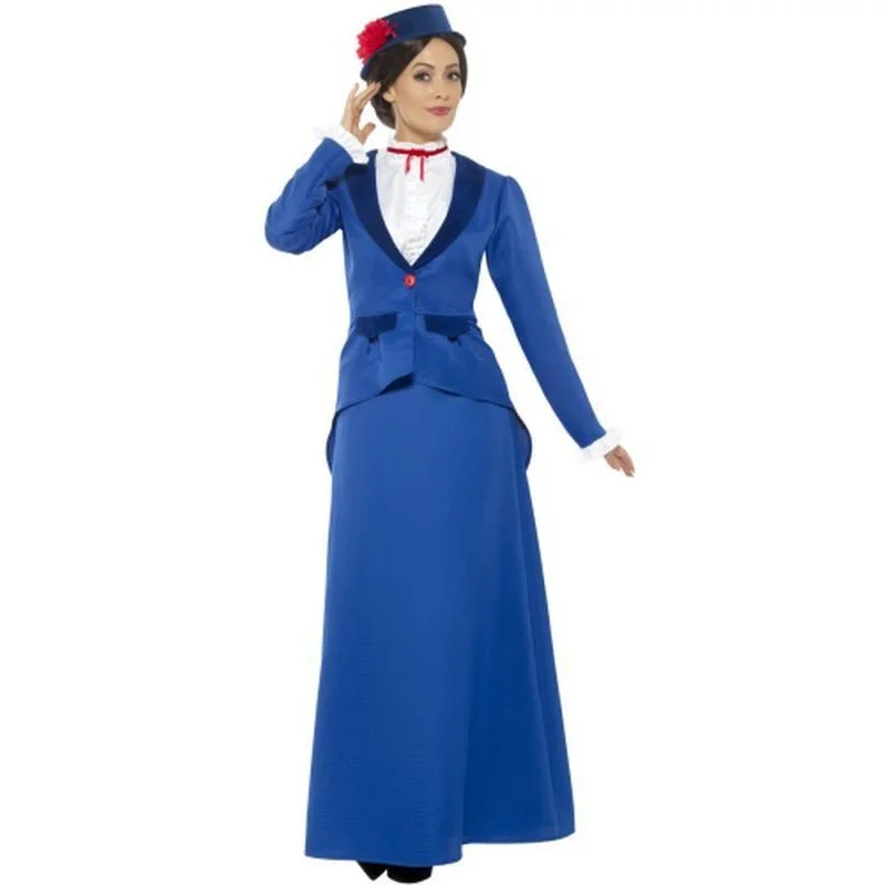 Victorian Nanny Costume, With Jacket Fleece Jacket Down Jacket Feather Jacket