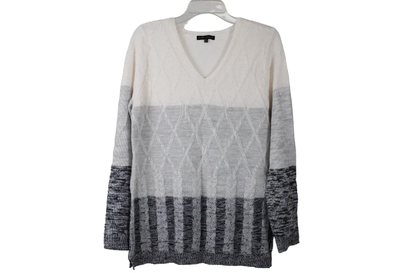 Napa Valley Color Blocked Sweater | M Chenille Fabric Brocade Fabric Lace Fabric