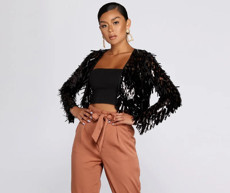 Till' Midnight Sequin Jacket Cotton Jacket Linen Jacket Terry Jacket