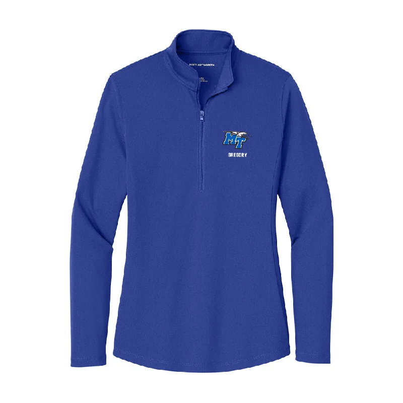 MTSU - NCAA Women's Basketball : Jalynn Gregory - Women's Lightweight Quarter Zip Jacket