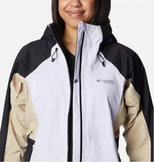 Columbia Womens Women's Mazama Trail™ Waterproof Jacket Tiered Jacket Buttoned Jacket Zippered Jacket