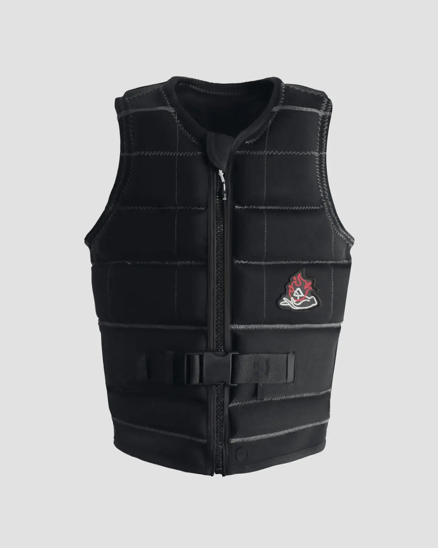 Follow Pharaoh Ladies Life Jacket - Black Boat Neck Shawl Collar Notched Collar