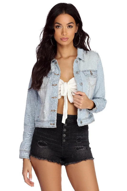 Feeling Adventurous Denim Jacket Insulated Jacket Fitted Jacket Loose Jacket