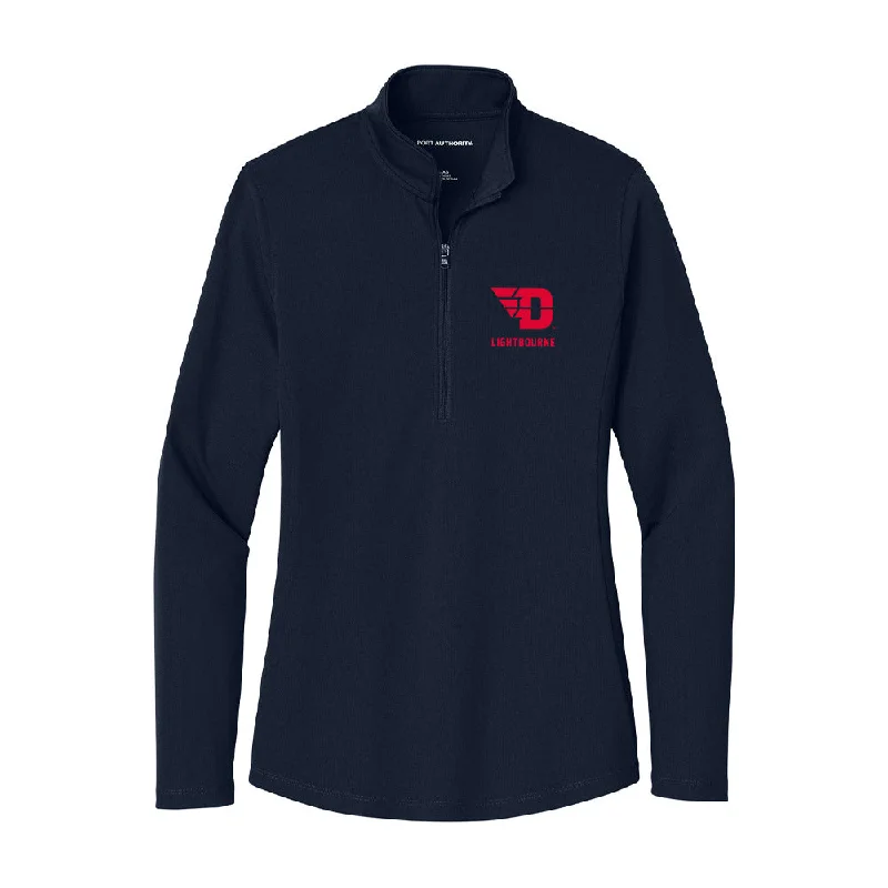 Dayton - NCAA Women's Basketball : Denika Lightbourne - Women's Lightweight Quarter Zip Jacket