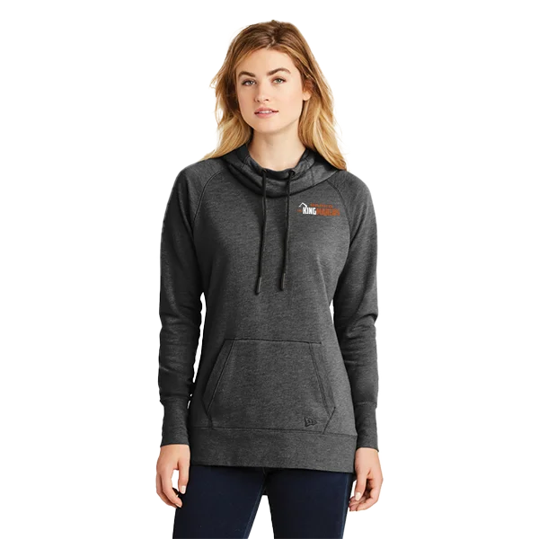 New Era Ladies Tri-Blend Fleece Pullover Hoodie Boxy Neck Sweater