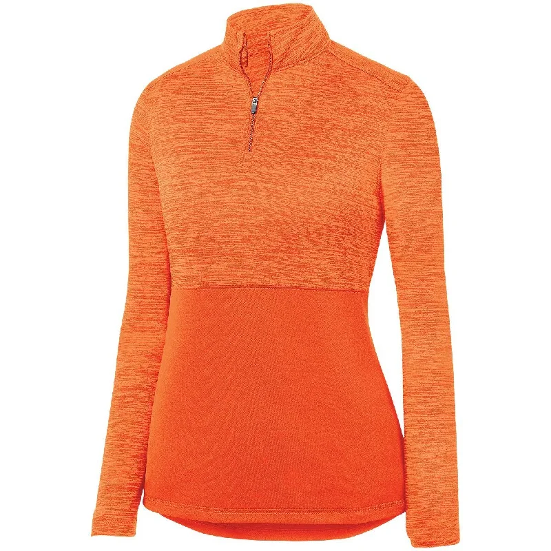 Augusta Sportswear Ladies Shadow Tonal Heather 1/4 Zip Pullover Cowl Neck Pullover